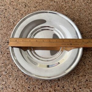 VINTAGE Poole Silver Co Taunton Mass EPNS 8015 Round Silverplate Serving Platter
